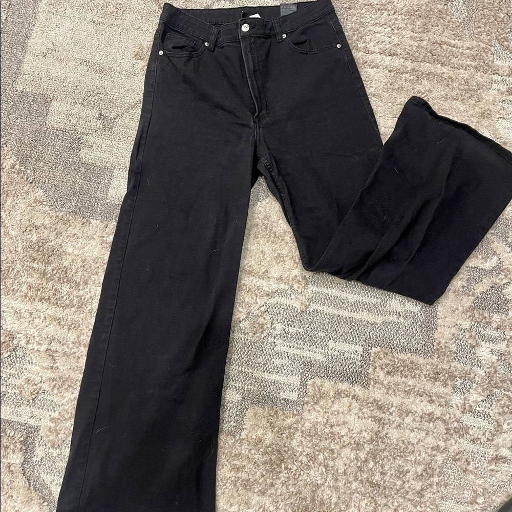 H&M wide leg jeans, 10